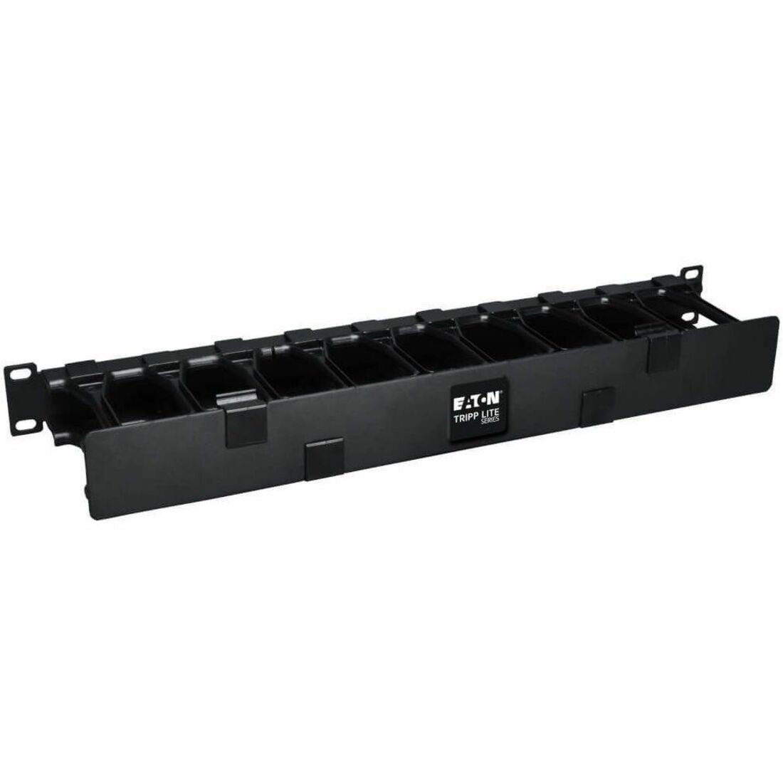 Tripp Lite by Eaton SmartRack 1U High Capacity Horizontal Cable Manager - Finger duct with dual-hinge cover - SRCABLEDUCT1UHD