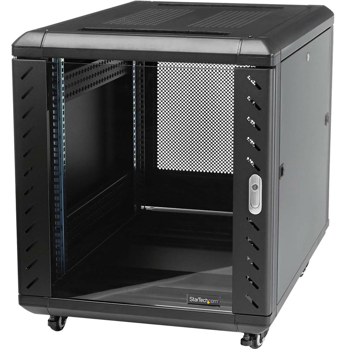 StarTech.com 12U 36in Knock-Down Server Rack Cabinet with Casters - RK1236BKF