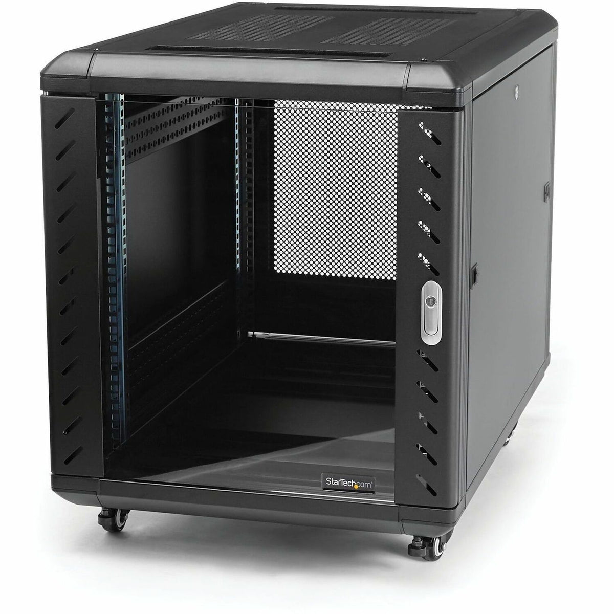 StarTech.com 12U 36in Knock-Down Server Rack Cabinet with Casters - RK1236BKF