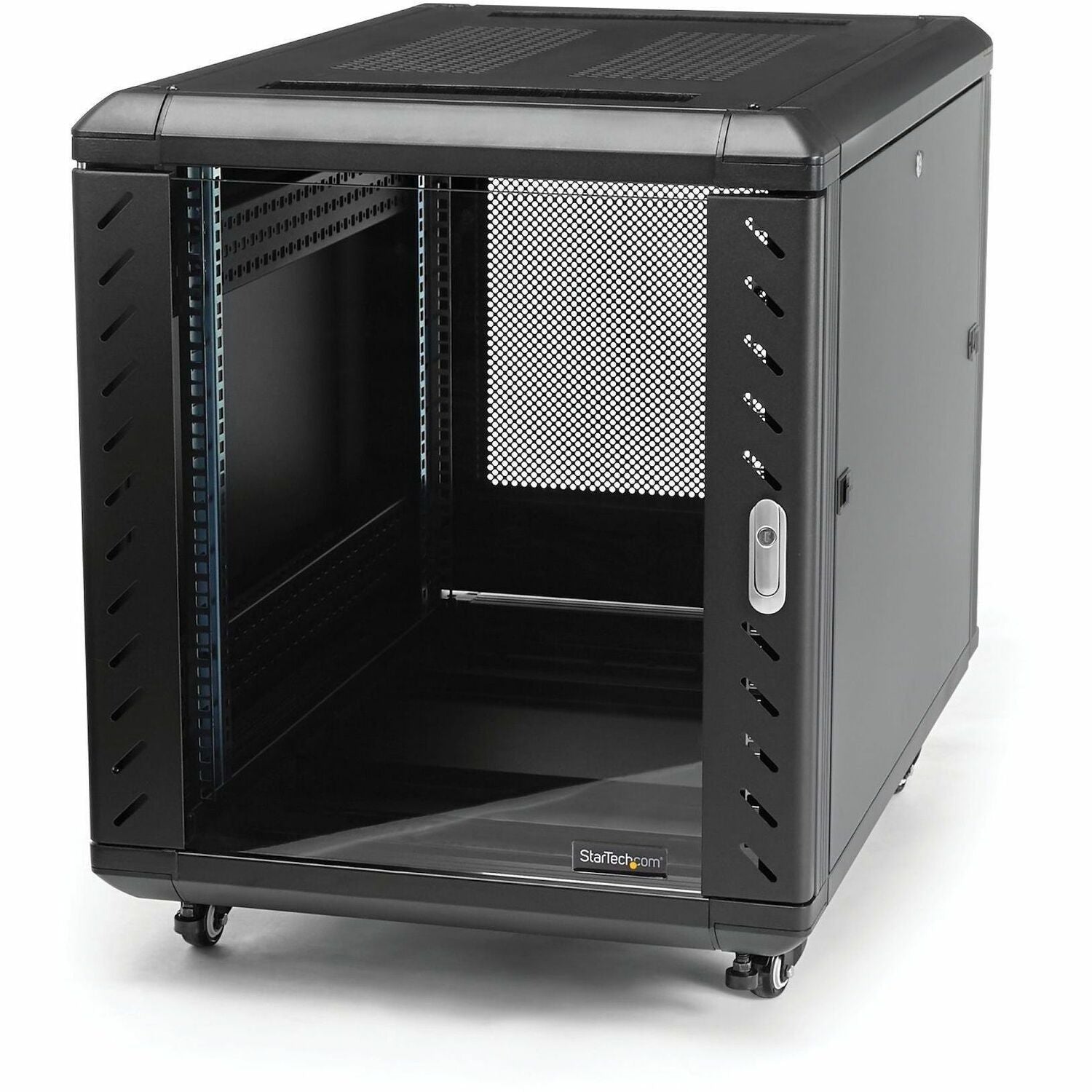 StarTech.com 12U 36in Knock-Down Server Rack Cabinet with Casters - RK1236BKF