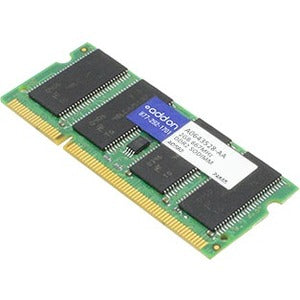 AddOn AA667D2S5/2GB x1 Dell A0643528 Compatible 2GB DDR2-667MHz Unbuffered Dual Rank 1.8V 200-pin CL5 SODIMM - A0643528-AA