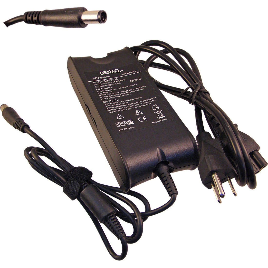 DENAQ 19.5V 4.62A 7.4mm-5.0mm AC Adapter for DELL Inspiron, Latitude, Precision, Studio, Vostro & XPS Series Laptops - DQ-PA-10-7450