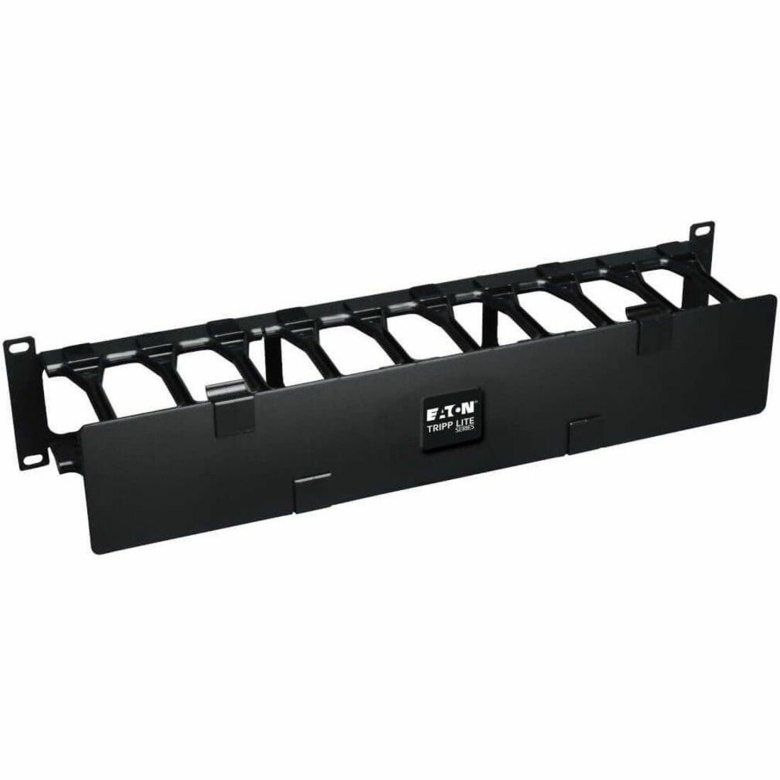 Tripp Lite by Eaton SmartRack 2U High Capacity Horizontal Cable Manager - Finger duct with dual-hinge cover - SRCABLEDUCT2UHD