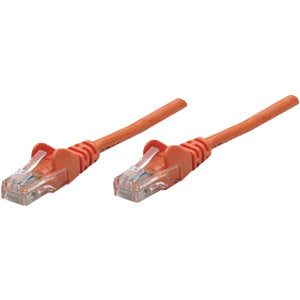 Intellinet Network Solutions Cat5e UTP Network Patch Cable, 3 ft (1.0 m), Orange - 338455