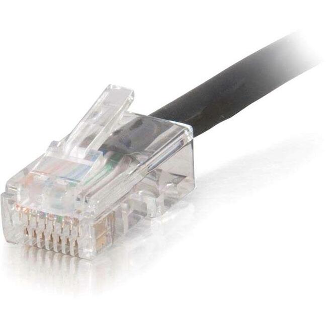 C2G 50ft Cat5e Non-Booted Unshielded (UTP) Network Patch Cable (Plenum Rated) - Black - 15261