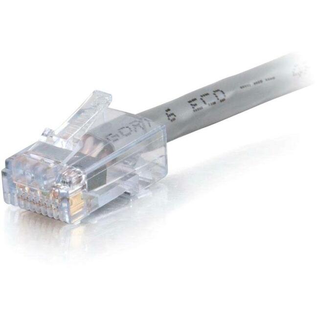 C2G 100 ft Cat6 Non Booted Plenum UTP Unshielded Network Patch Cable - Gray - 15276