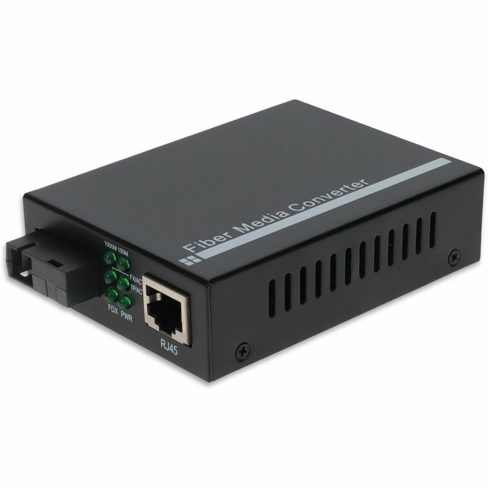 AddOn 10/100/1000Base-TX(RJ-45) to 1000Base-BXD(SC) BiDi SMF 1550nmTX/1310nmRX 20km Media Converter - ADD-GMC-BX-DSC