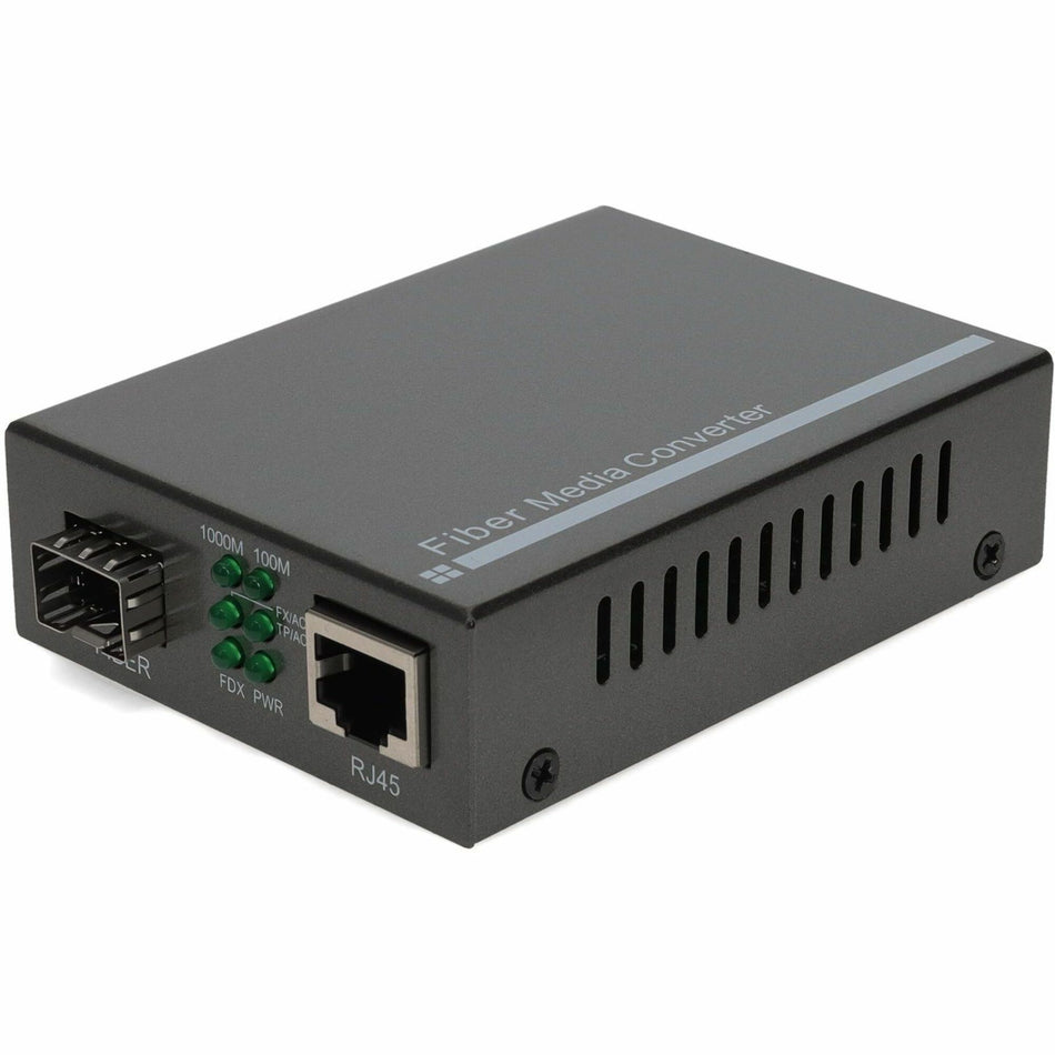 AddOn 10/100/1000Base-TX(RJ-45) to Open SFP Port Media Converter - ADD-GMC-SFP