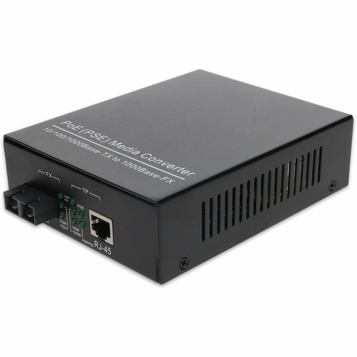 AddOn 10/100/1000Base-TX(RJ-45) to 1000Base-SX(SC) MMF 850nm 550m POE Media Converter - ADD-GMCP-SX-5SC