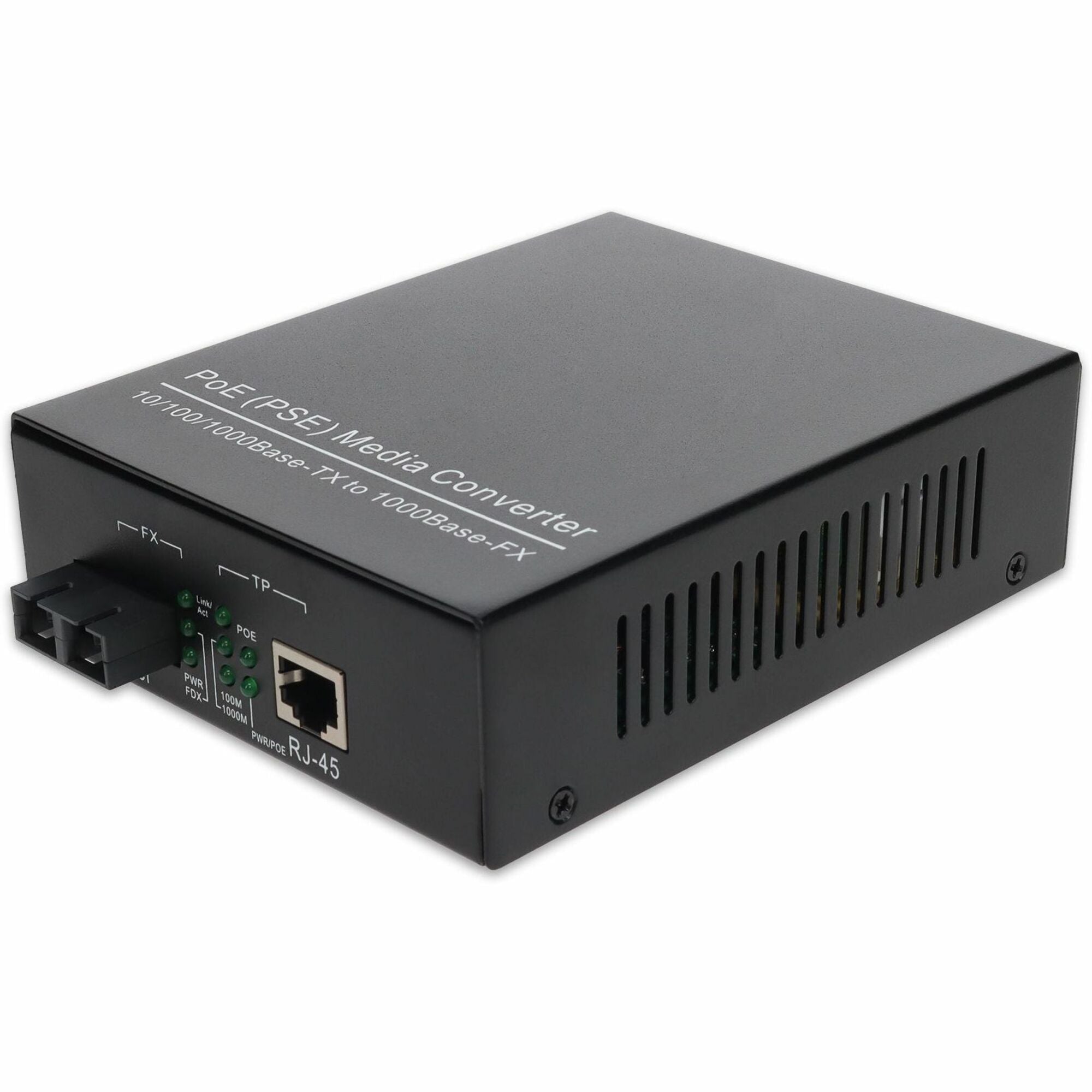 AddOn 10/100/1000Base-TX(RJ-45) to 1000Base-SX(SC) MMF 850nm 550m POE Media Converter - ADD-GMCP-SX-5SC