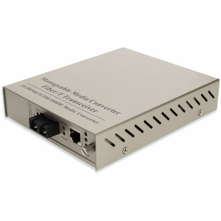 AddOn 10/100/1000Base-TX(RJ-45) to 1000Base-LX(SC) SMF 1310nm 20km Managed Media Converter - ADD-MGMC-LX-2SC
