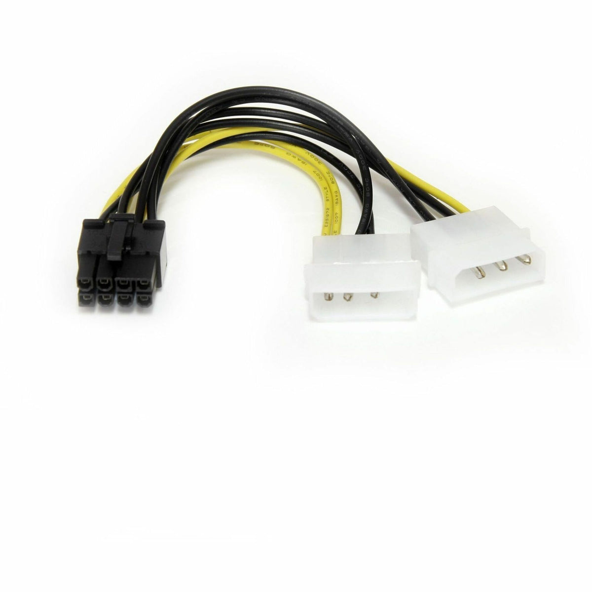 StarTech.com 6in LP4 to 8 Pin PCI Express Video Card Power Cable Adapter - 8 pin internal power (M) - 4 pin ATX12V (M) - 15.2 cm - LP4PCIEX8ADP