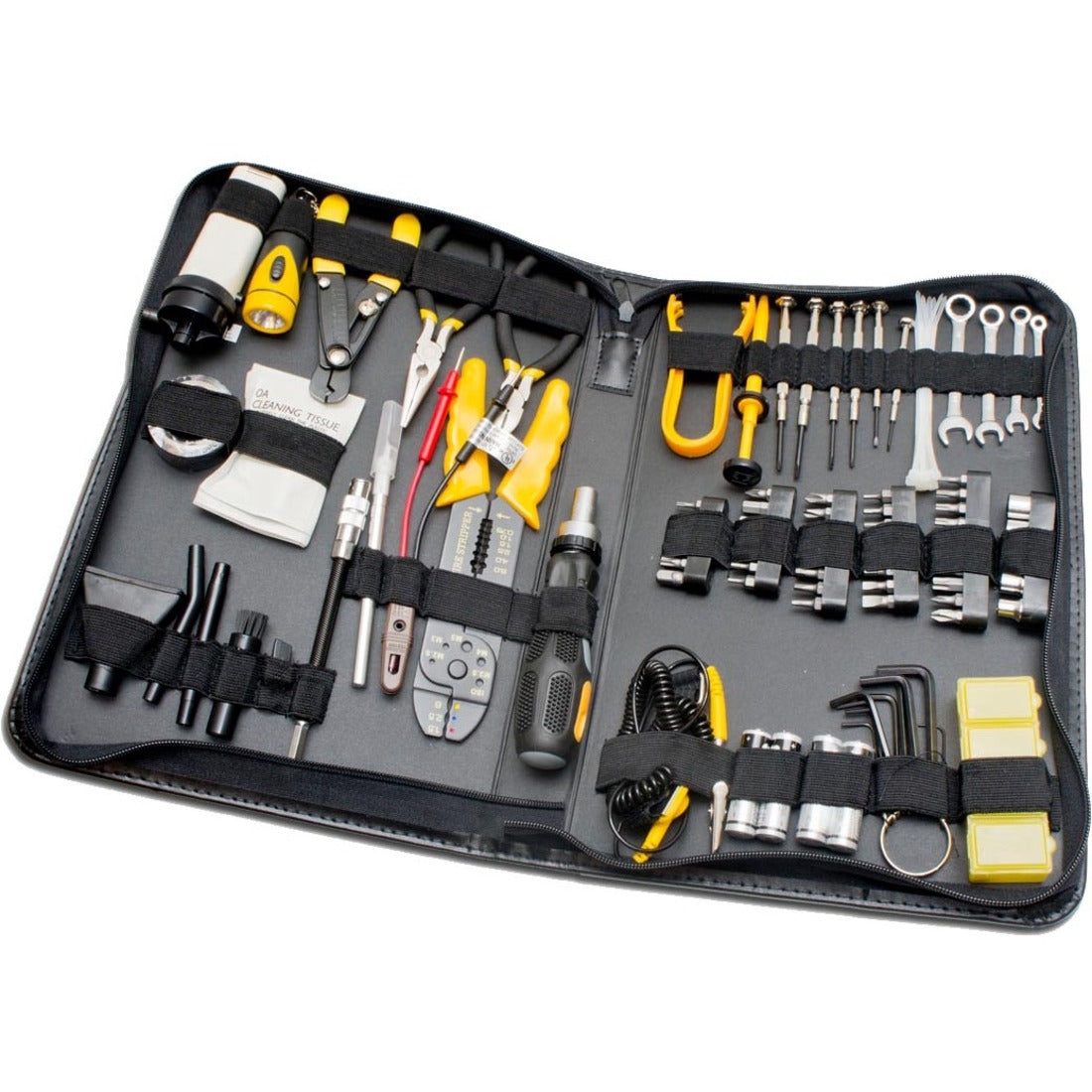 SYBA Multimedia 100 Pieces Computer Repair Tool Kit, Zipped Case - SY-ACC65053