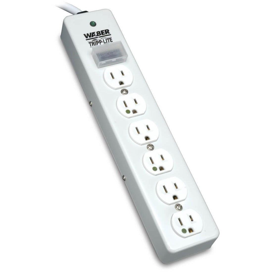 Eaton Tripp Lite Series Hospital-Grade Surge Protector with 6 Hospital-Grade Outlets, 10 ft. (3.05 m) Cord, 1050 Joules, UL 1363, Not for Patient-Care Rooms - SPS610HGRA