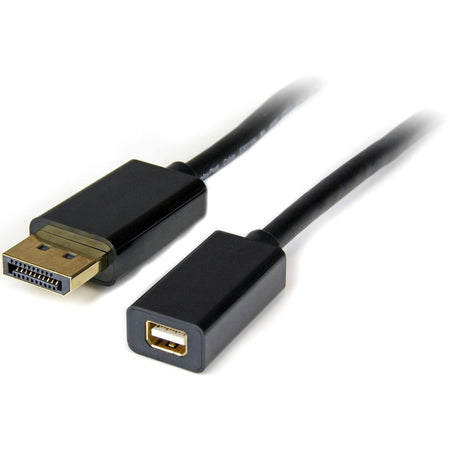 StarTech.com 3ft (1m) DisplayPort to Mini DisplayPort Cable, 4K x 2K Video, DP Male to Mini DP Female Adapter Cable, DP to mDP 1.2 Monitor - DP2MDPMF3