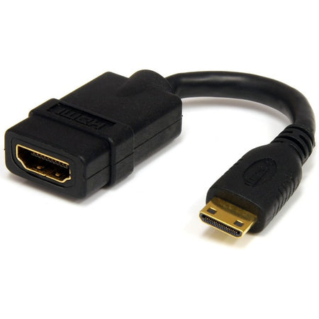 StarTech.com 5in Mini HDMI to HDMI Adapter, 4K High Speed HDMI Adapter, 4K 30Hz Ultra HD High Speed HDMI Adapter, UHD Mini HDMI Adapter 4K - HDACFM5IN