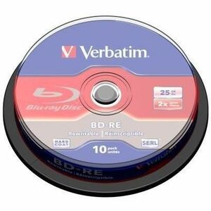Verbatim BD-RE 25GB 2X with Branded Surface - 10pk Spindle Box - 43694