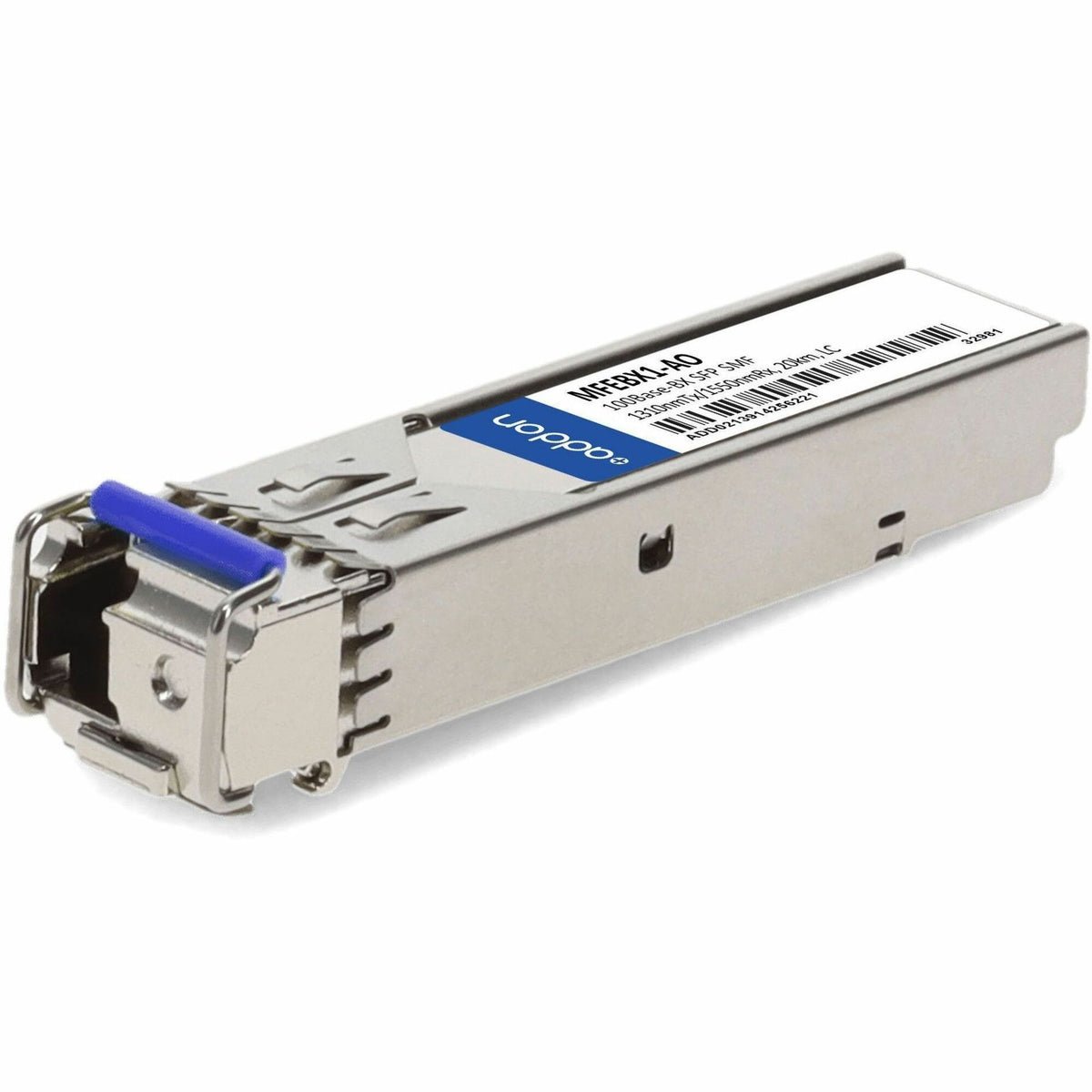 AddOn Linksys MFEBX1 Compatible TAA Compliant 100Base-BX SFP Transceiver (SMF, 1310nmTx/1550nmRx, 20km, LC) - MFEBX1-AO