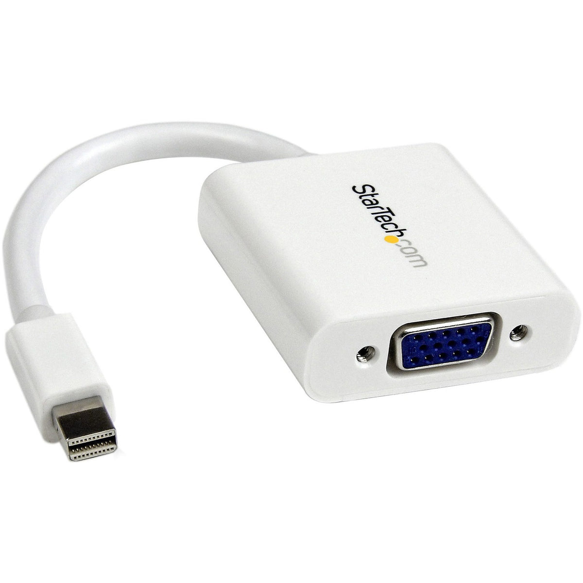 StarTech.com Mini DisplayPort to VGA Adapter, Active Mini DP to VGA Converter, 1080p Video, mDP 1.2 to VGA Monitor/Display Adapter Dongle - MDP2VGAW