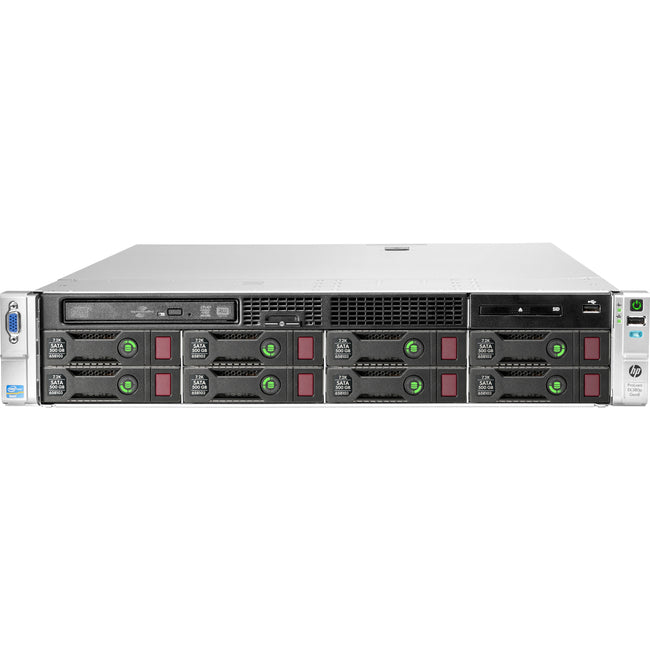 HPE ProLiant DL380p G8 2U Rack Server - 2 x Intel Xeon E5-2640 2.50 GHz - 16 GB RAM - Serial Attached SCSI (SAS) Controller - 670854-S01