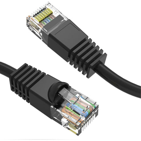 Axiom 15FT CAT6 550mhz Patch Cable Molded Boot (Black) - C6MB-K15-AX