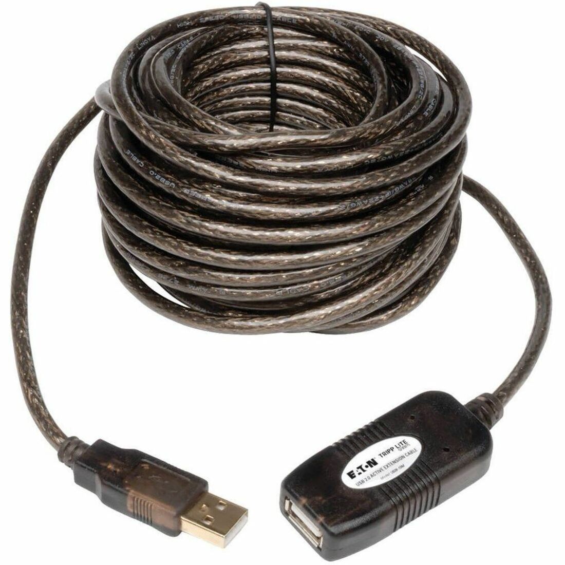Eaton Tripp Lite Series USB 2.0 Active Extension Repeater Cable (A M/F), 16 ft. (4.88 m) - U026-016