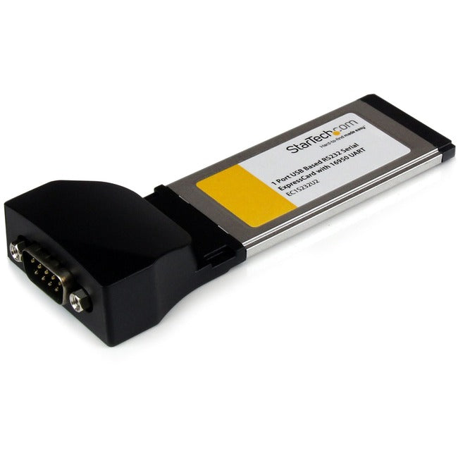 StarTech.com 1 Port ExpressCard to RS232 DB9 Serial Adapter Card w/ 16950 - USB Based - EC1S232U2