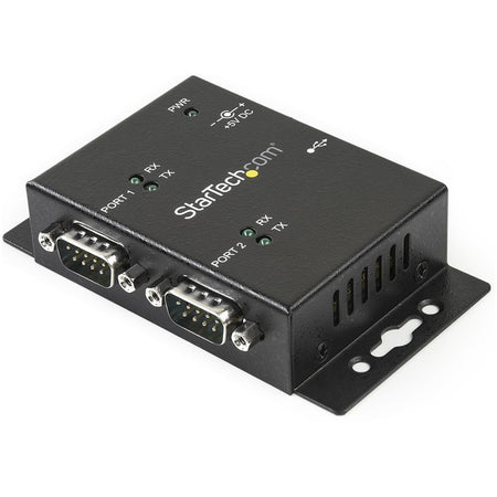 StarTech.com USB to Serial Adapter &acirc;&euro;" 2 Port &acirc;&euro;" Wall Mount &acirc;&euro;" Din Rail Clips &acirc;&euro;" Industrial &acirc;&euro;" COM Port Retention &acirc;&euro;" FTDI &acirc;&euro;" DB9 - ICUSB2322I