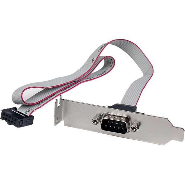 StarTech.com 1 Port 16in DB9 Serial Port Bracket to 10 Pin Header - Low Profile - PLATE9M16LP