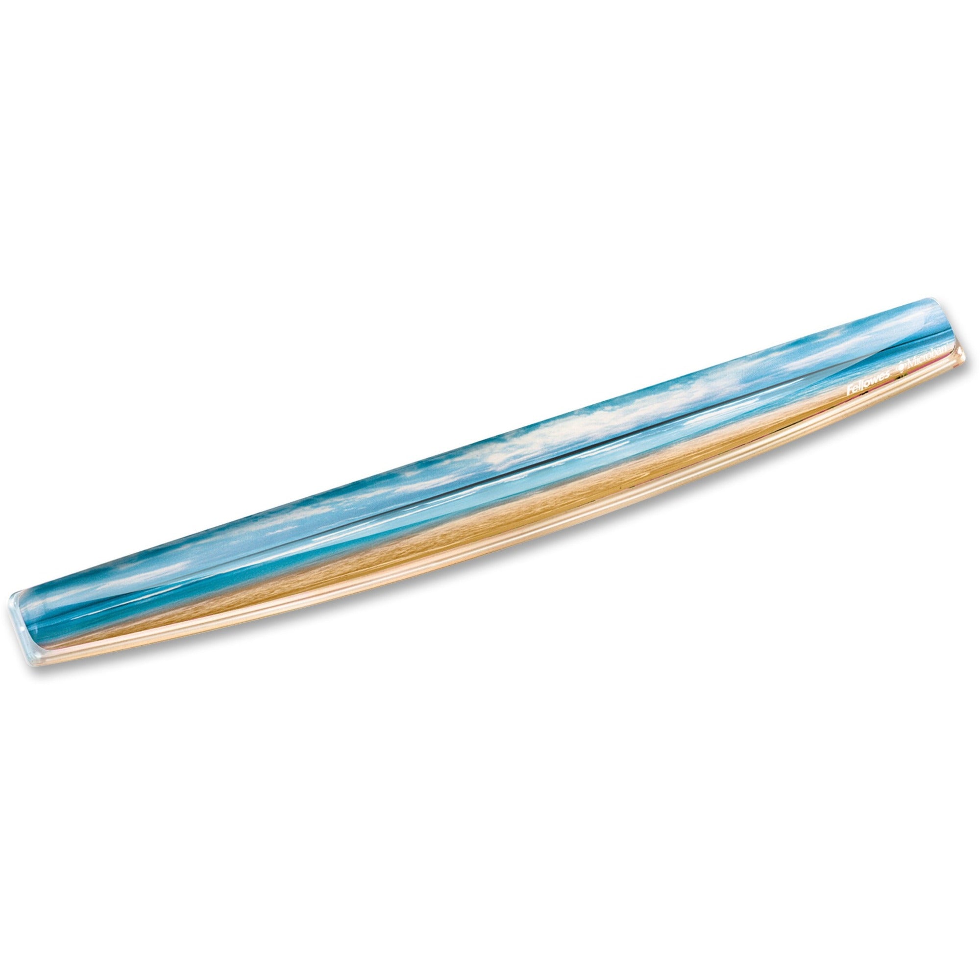 Fellowes&reg; Photo Gel keyboard Wrist Rest with MICROBAN&reg; - Sandy Beach (9179401) - 9179401