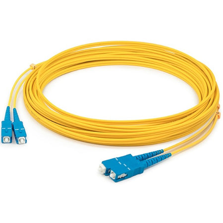 AddOn 3m SC (Male) to SC (Male) Yellow OS2 Duplex Fiber OFNR (Riser-Rated) Patch Cable - ADD-SC-SC-3M9SMF