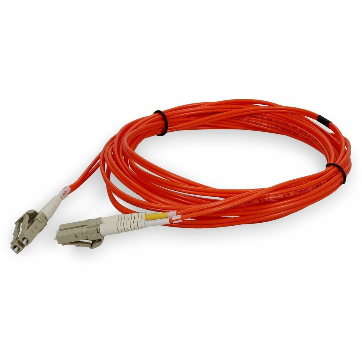AddOn 10m LC to LC Orange OM1 Duplex OFNR (Riser-Rated) MMF Fiber Patch Cable - ADD-LC-LC-10M6MMF