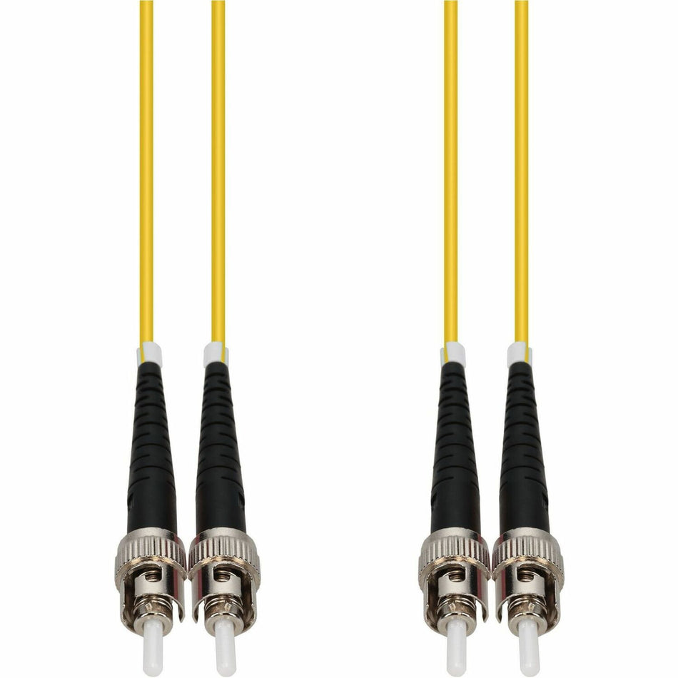 AddOn 10m ST to ST Yellow OS2 Duplex OFNR (Riser-Rated) SMF Fiber Patch Cable - ADD-ST-ST-10M9SMF