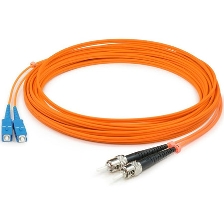 AddOn 5m SC (Male) to ST (Male) Orange OM1 Duplex Fiber OFNR (Riser-Rated) Patch Cable - ADD-ST-SC-5M6MMF