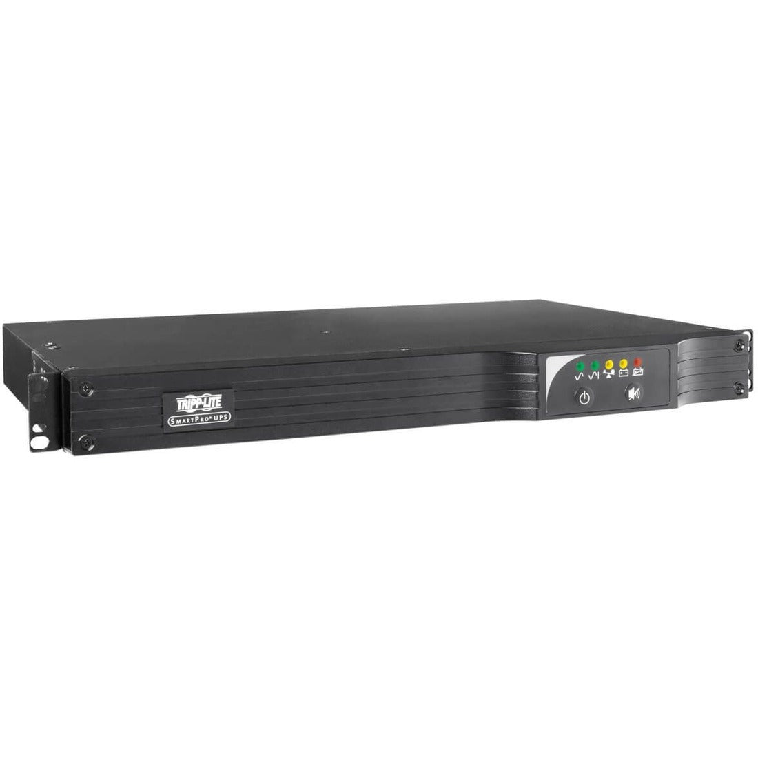 Tripp Lite by Eaton UPS 500VA 300W 120V Line-Interactive UPS 6 NEMA 5-15R Outlets USB DB9 Network Card Option 1U Rack/Tower Battery Backup - SMART500RT1U