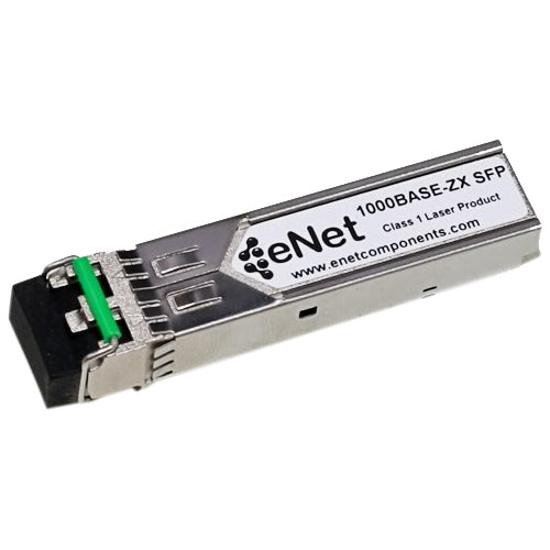 ENET Juniper Compatible EX-SFP-1GE-LH TAA Compliant Functionally Identical 1000BASE-ZX SFP 1550nm Duplex LC Connector - EX-SFP-1GE-LH-ENC