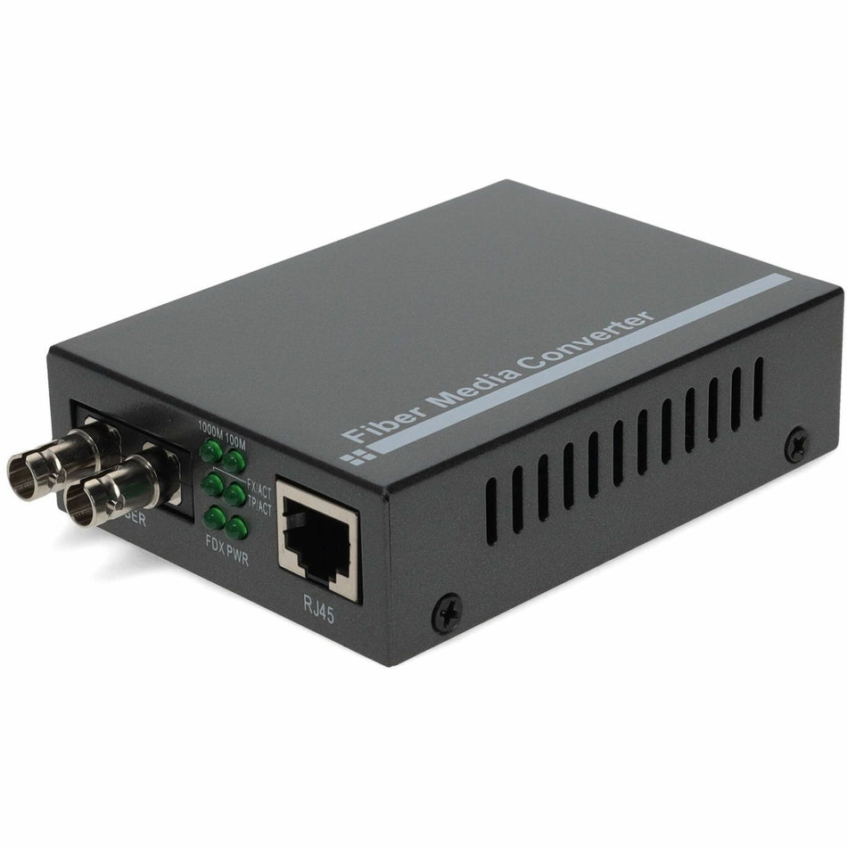 AddOn 10/100/1000Base-TX(RJ-45) to 1000Base-LX(ST) SMF 1310nm 20km Media Converter - ADD-GMC-LX-2ST