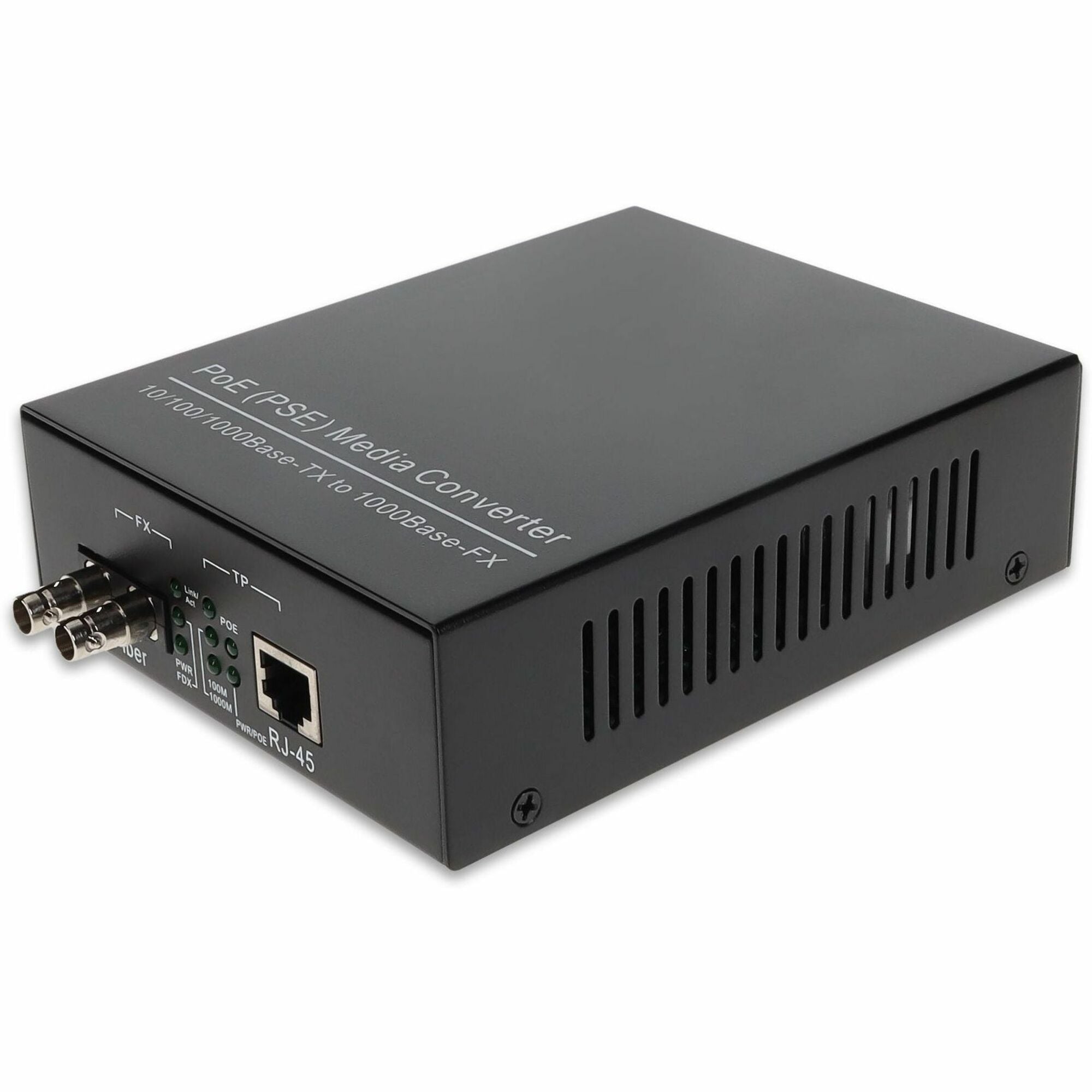 AddOn 10/100/1000Base-TX(RJ-45) to 1000Base-SX(ST) MMF 850nm 550m POE Media Converter - ADD-GMCP-SX-5ST