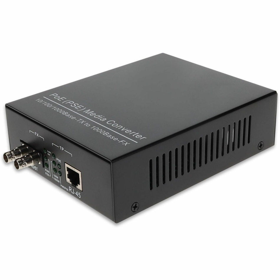 AddOn 10/100/1000Base-TX(RJ-45) to 1000Base-SX(ST) MMF 850nm 550m POE Media Converter - ADD-GMCP-SX-5ST