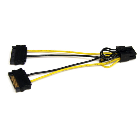 StarTech.com 6in SATA Power to 8 Pin PCI Express Video Card Power Cable Adapter - SATPCIEX8ADP