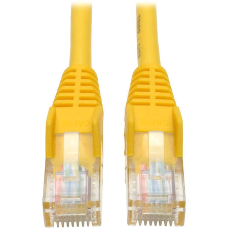 Eaton Tripp Lite Series Cat5e 350 MHz Snagless Molded (UTP) Ethernet Cable (RJ45 M/M), PoE - Yellow, 50 ft. (15.24 m) - N001-050-YW