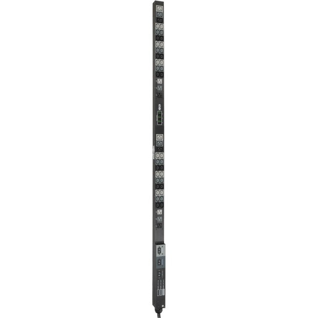 Tripp Lite by Eaton 8.6kW 3-Phase Local Metered PDU, 208/120V Outlets (36 C13, 6 C19, 6 5-15/20R), 208V L21-30P, 6 ft. (1.83 m) Cord, 0U Vertical, TAA - PDU3MV6L2130