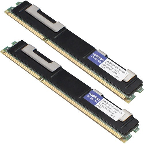 AddOn AM1066D3QRLPR/16G x2 JEDEC Standard Factory Original 32GB DDR3-1066MHz Registered ECC Quad Rank 1.35V 240-pin CL7 RDIMM - AM1066D3QRLPR/32GKIT