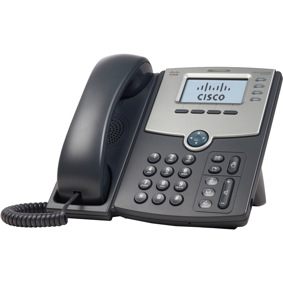 Cisco SPA514G IP Phone - 3 Multiple Conferencing - Wall Mountable - Dark Gray, Silver - SPA514G-RC
