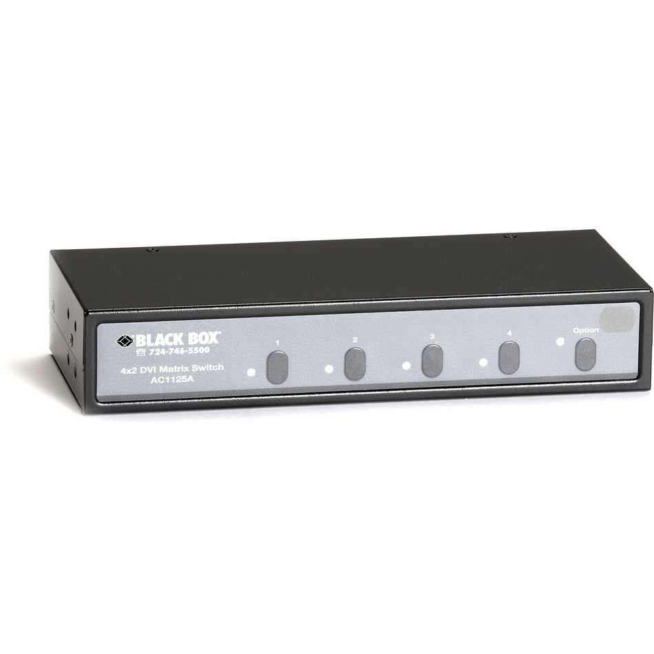 Black Box 4x2 DVI Matrix Switch with Audio and RS-232 Control - AC1125A