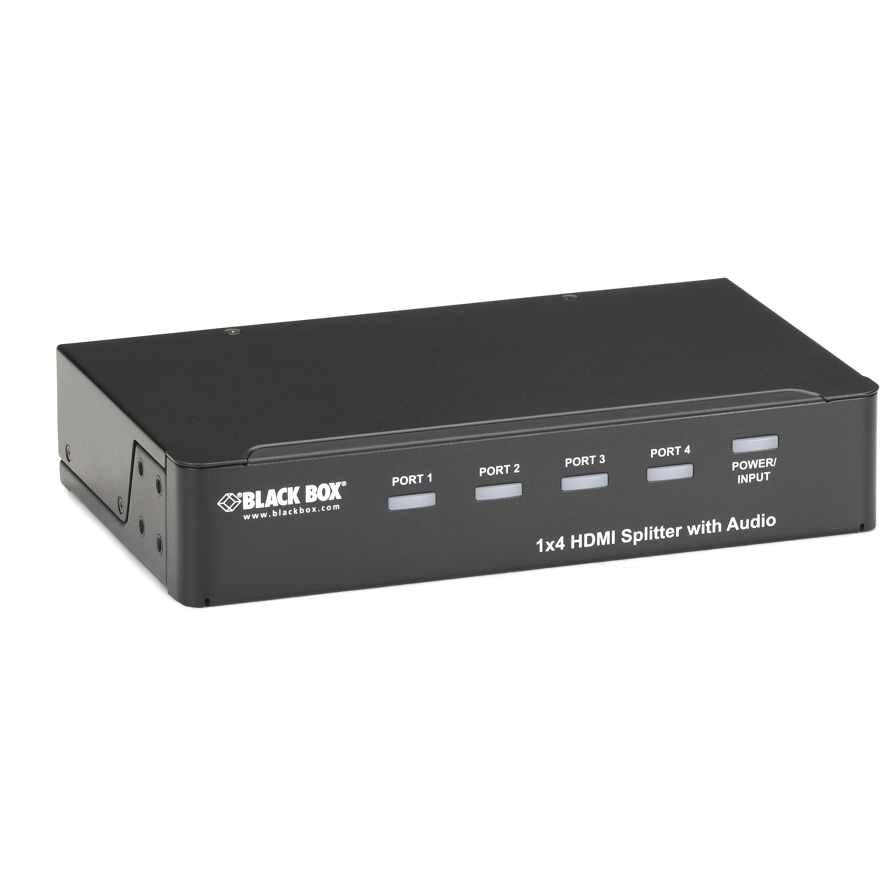 Black Box 1 x 4 HDMI Splitter with Audio - AVSP-HDMI1X4