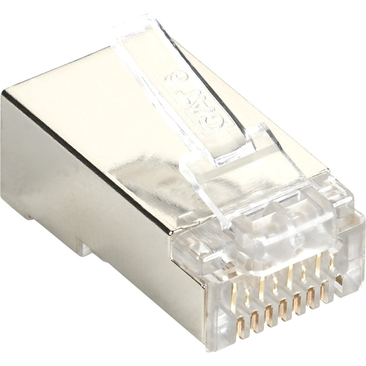 Black Box CAT5e Modular Plug for Round Solid/Stranded Cable - Shielded - 100-Pack - C5E-MP-S-100PAK