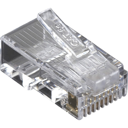 Black Box CAT5e Modular Plug for Round Solid/Stranded Cable - Unshielded - 100-Pack - C5E-MP-U-100PAK