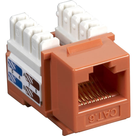 Black Box CAT6 Value Line Keystone Jack, Orange - CAT6J-OR