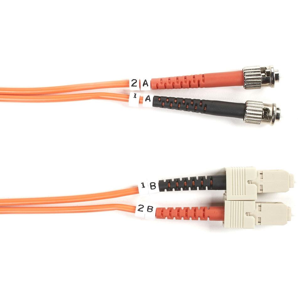 Black Box Fiber Optic Duplex Patch Network Cable - FO50-003M-STSC